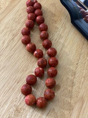Faceted Red Jasper Necklace - Women Jewelry